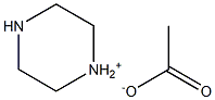 piperazinium acetate Struktur