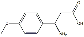 (S)-3-amino-3-(4-methoxyphenyl)propanoic acid Struktur