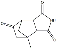 1-methyl-5-oxobicyclo(2,2,1)heptane-2,3-dicarboximide Struktur