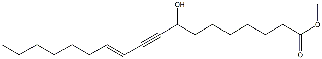 methyl 8-hydroxy-11-octadecen-9-ynoate Struktur