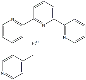 4-picoline-2,2'-6',2''-terpyridine-platinum(II) Struktur