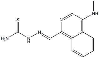 4-(methylamino)isoquinoline-1-carboxaldehyde thiosemicarbazone Struktur