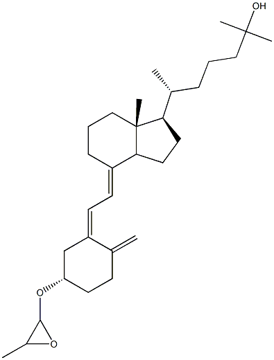 25-hydroxyvitamin D3-3-(1,2-epoxypropyl)ether Struktur