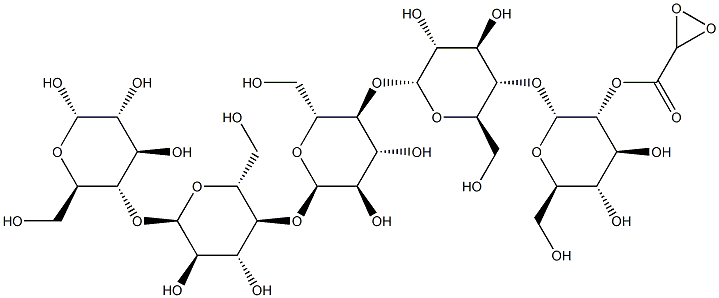 peracetyl maltopentaose Struktur