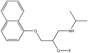 fluoropropranolol Struktur