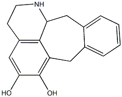 5,6-dihydroxy-1,2,3,7,12,12a-hexahydrobenzo(5,6)cyclohepta(1,2,3-ij)isoquinoline Struktur