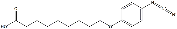 9-(4-azidophenoxy)nonanoic acid Struktur