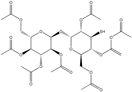 octa-o-acetyl-thiotrehalose Struktur