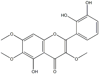 2'3',5-trihydroxy-3,6,7-trimethoxyflavone Struktur