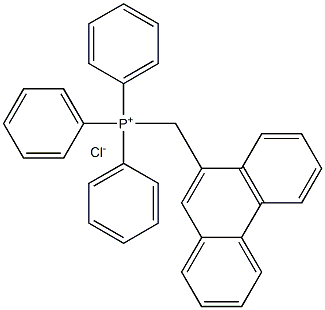 9-triphenylphosphoniomethylphenanthrene chloride Struktur