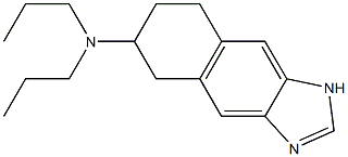 N,N-di-n-propyl-5,6,7,8-tetrahydro-1H-benz(f)benzimidazol-6-ylamine Struktur