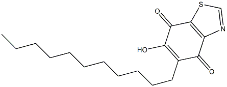 5-n-undecyl-6-hydroxy-4,7-dioxobenzothiazole Struktur