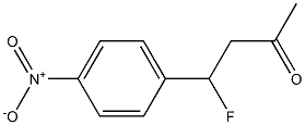 4-fluoro-4(p-nitrophenyl)-2-butanone Struktur