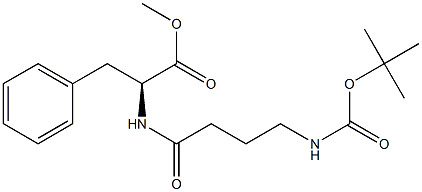 tert-butyloxycarbonyl-aminobutyryl-phenylalanine methyl ester Struktur