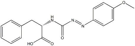 N-(4-methoxyphenylazoformyl)phenylalanine Struktur