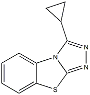 3-cyclopropyl-1,2,4-triazolo(3,4-b)benzothiazole Struktur