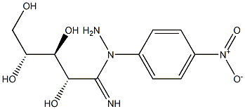 N-(4-nitrophenyl)riboamidrazone Struktur