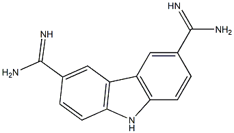 3,6-bis(amidine)carbazole Struktur