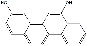 3,6-dihydroxychrysene Struktur