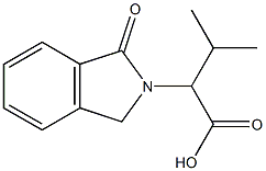 3-methyl-2-(1-oxo-1H-2,3-dihydroisoindol-2-yl)butanoic acid Struktur