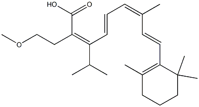 dimethylmethoxyethylretinoic acid Struktur