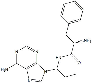 9-(3-phenylalanylamidopropyl)adenine Struktur