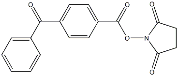 N-hydroxysuccinimide 4-benzoylbenzoate Struktur