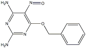 2,4-diamino-6-benzyloxy-5-nitrosopyrimidine Struktur