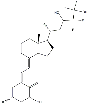 24,24-difluoro-1,23,25-trihydroxyvitamin D3 Struktur