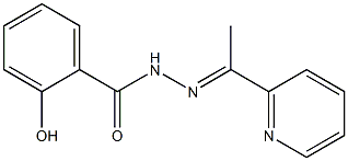 2-acetylpyridine o-hydroxybenzoylhydrazone Struktur