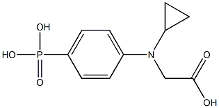 cyclopropyl-4-phosphonophenylglycine Struktur