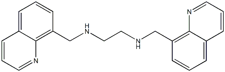 N,N'-bis(8-quinolylmethyl)ethylenediamine Struktur