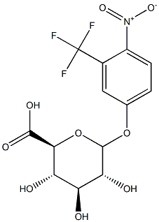 3-trifluoromethyl-4-nitrophenol glucuronide Struktur