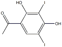 2',4'-DIHYDROXY-3',5'-DIIODOACETOPHENONE Struktur