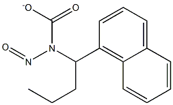 N-NITROSO-1-NAPHTHYL-N-BUTYLCARBAMATE Struktur