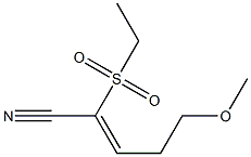 2-(ETHYLSULPHONYL)-5-METHOXY2,2-PENTADIENENITRILE Struktur