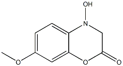 4-HYDROXY-7-METHOXY-1,4-BENZOXAZINONE Struktur