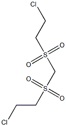 1,1'-(METHYLENEBIS(SULPHONYL))BIS-2-CHLOROETHANE Struktur