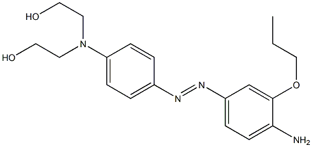 4-((4-AMINO-3-N-PROPOXYPHENYL)AZO)-N,N-BIS(2-HYDROXYETHYL)ANILINE Struktur