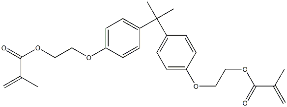 2,2-BIS(4-(2-METHACRYLOYLOXYETHOXY)-PHENYL)PROPANE Struktur