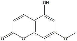 5-HYDROXY-7-METHOXYCOUMARIN Struktur