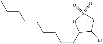 2-BROMO-1,3-DODECANESULTONE Struktur