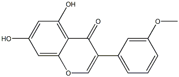 5,7-DIHYDROXY-3-(3-METHOXYPHENYL)-4H-1-BENZOPYRAN-4-ONE Struktur