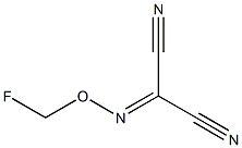 2-(FLUOROMETHOXYIMINO)PROPANE-1,3-DINITRILE Struktur