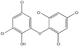 4,6-DICHLORO-2-(2,4,6-TRICHLOROPHENOXY)PHENOL Struktur