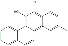 3-METHYLCHRYSENE-11,12-DIOL Struktur