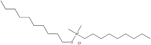 OCTYLDIMETHYLDECYLOXYMETHYLAMMONIUMCHLORIDE Struktur