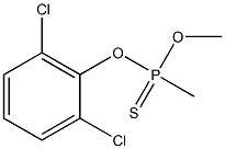 O-(2,6-DICHLOROPHENYL)O-METHYLMETHYLPHOSPHONOTHIONATE Struktur