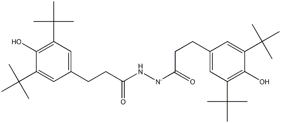 N,N'-BIS(3-(3,5-DI-TERT-BUTYL-4-HYDROXYPHENYL)PROPIONYL)HYDRAZIDE Struktur