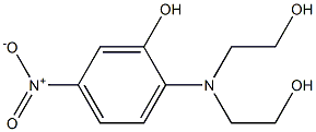 N,N-BIS(2-HYDROXYETHYL)-2-AMINO-5-NITROPHENOL Struktur